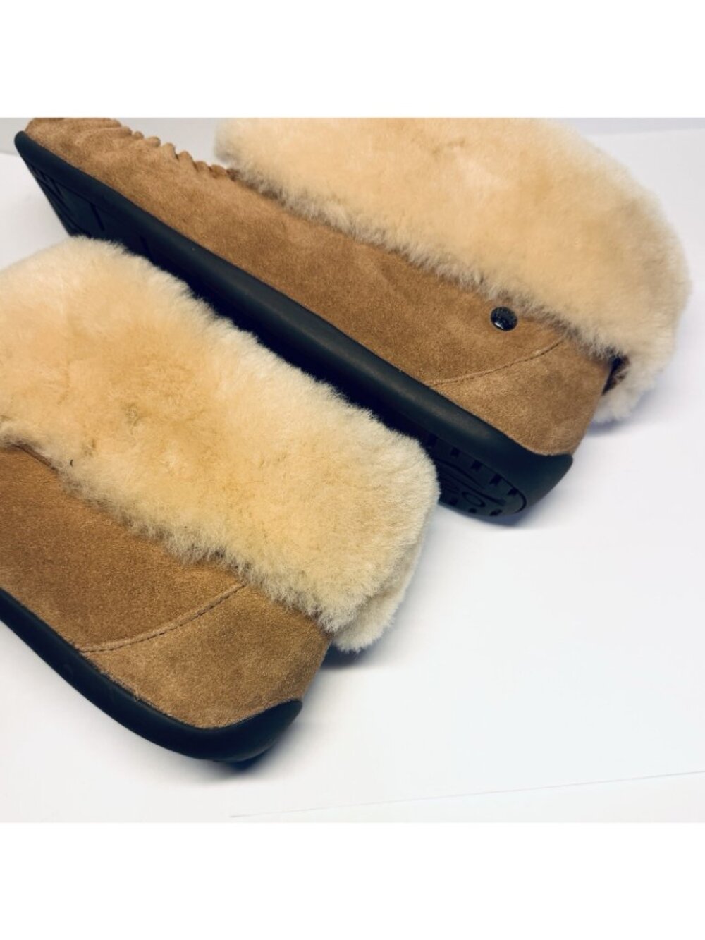 ABEO B.I.O. System Women's Whitby Tan Sheepskin Ankle Booties Sz 9 Slip-On - Picture 10 of 14